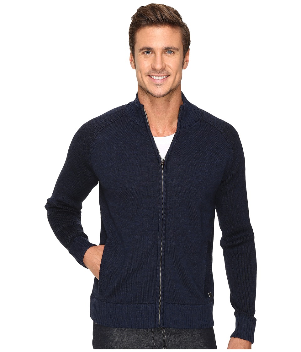 Smartwool Pioneer Ridge Full Zip Top (Deep Navy Heather) Men