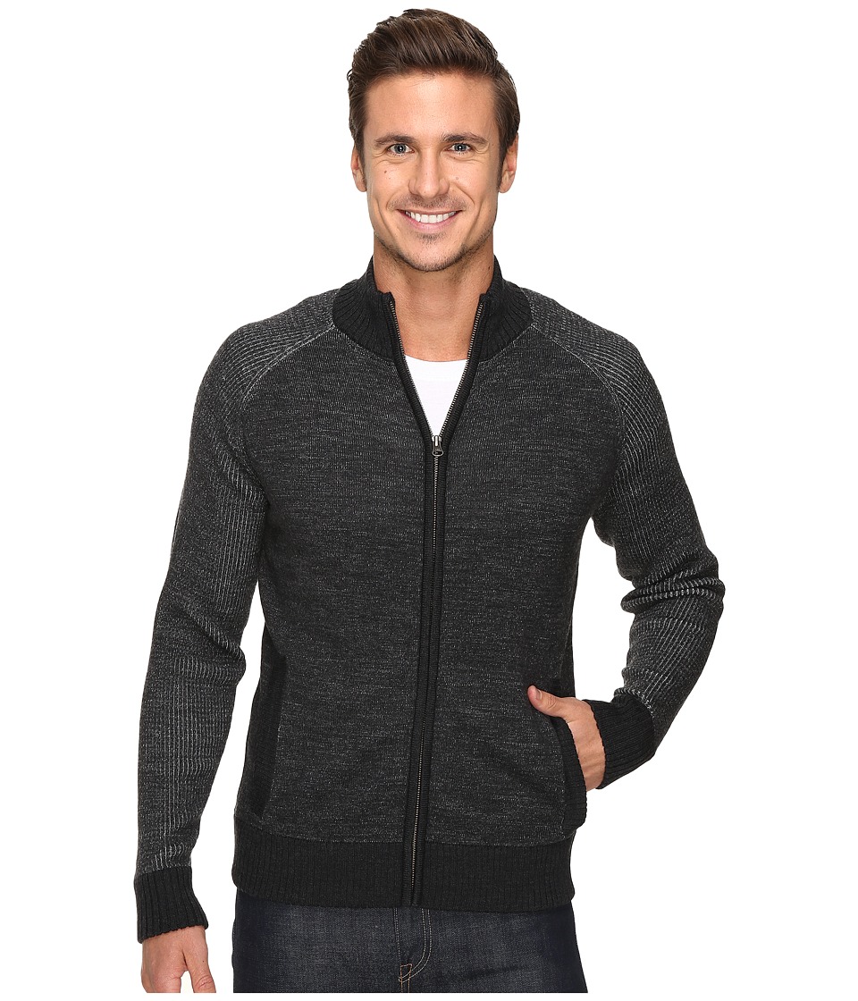 Smartwool Pioneer Ridge Full Zip Top (Charcoal Heather) Men