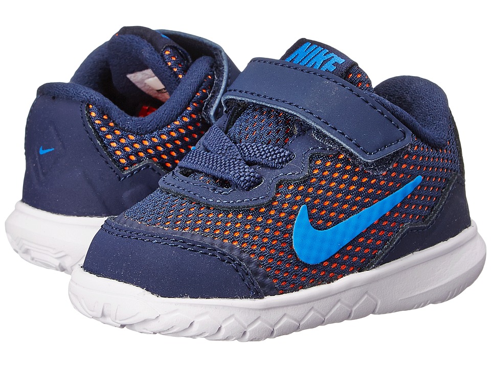 Nike Kids - Flex Experience 4 (Infant/Toddler) (Midnight Navy/Dark Obsidian/Total Orane) Boys Shoes