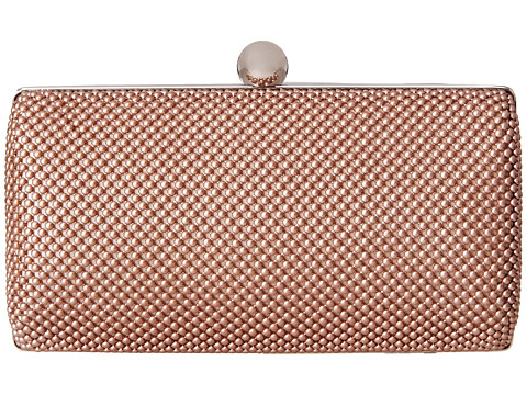 Jessica McClintock - Ball Mesh Minaudier (Blush) Handbags