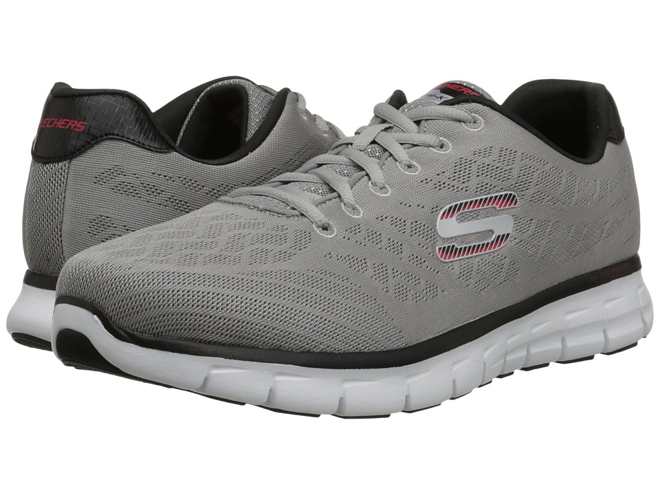 SKECHERS - Synergy Fine Tune (Light Gray/Black) Men