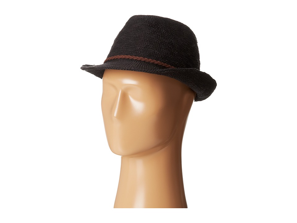 UPC 807928108906 product image for San Diego Hat Company - KNH8006 Knit Fedora w/ Suede Braided Band (Black) Fedora | upcitemdb.com
