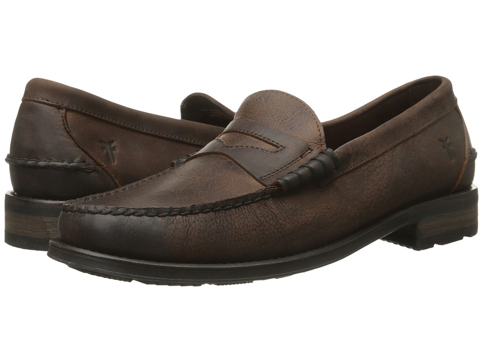 Frye Adam Penny (Whiskey Textured Full Grain) Men