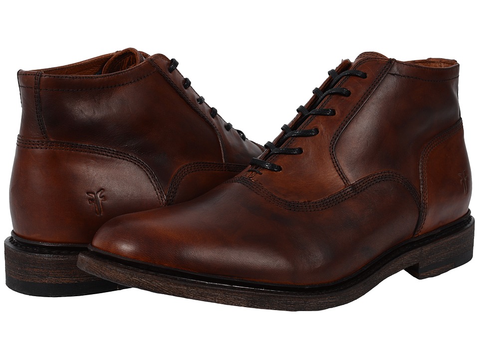 Frye James Bal Chukka Leather (Cognac Smooth Vintage Leather) Men