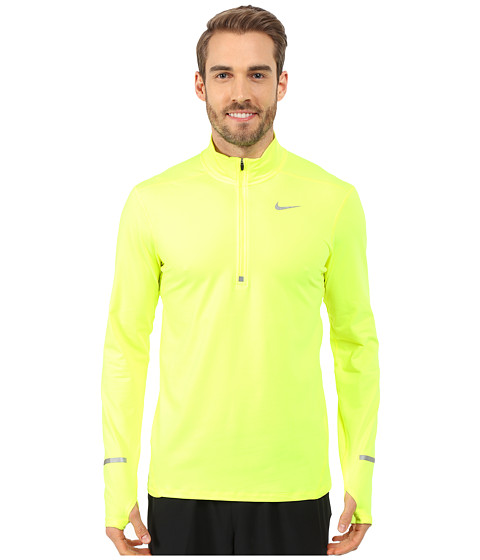 yellow nike half zip