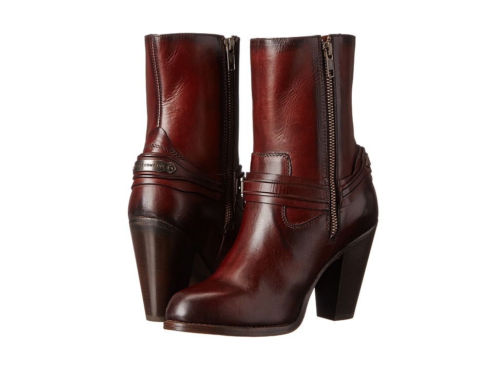 Frye - Jenny Plate Short (Chocolate Smooth Full Grain) Cowboy Boots