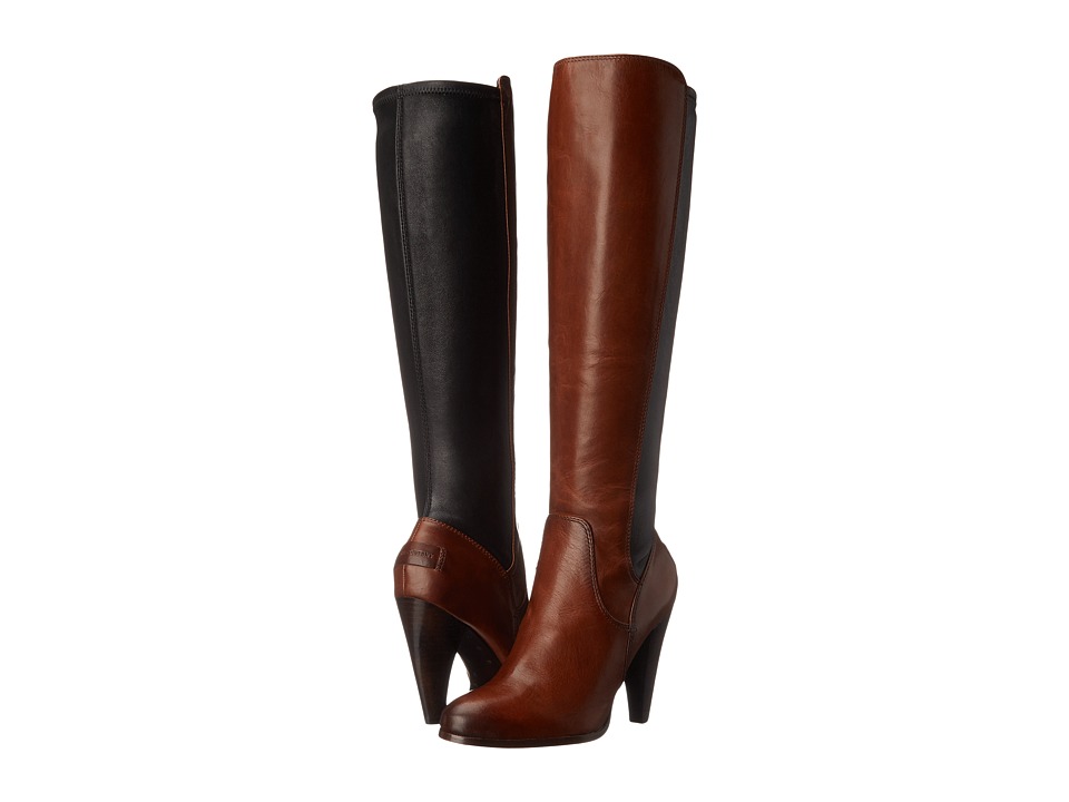 Frye Mikaela Stretch Tall (Redwood Smooth Vintage Leather) Cowboy Boots