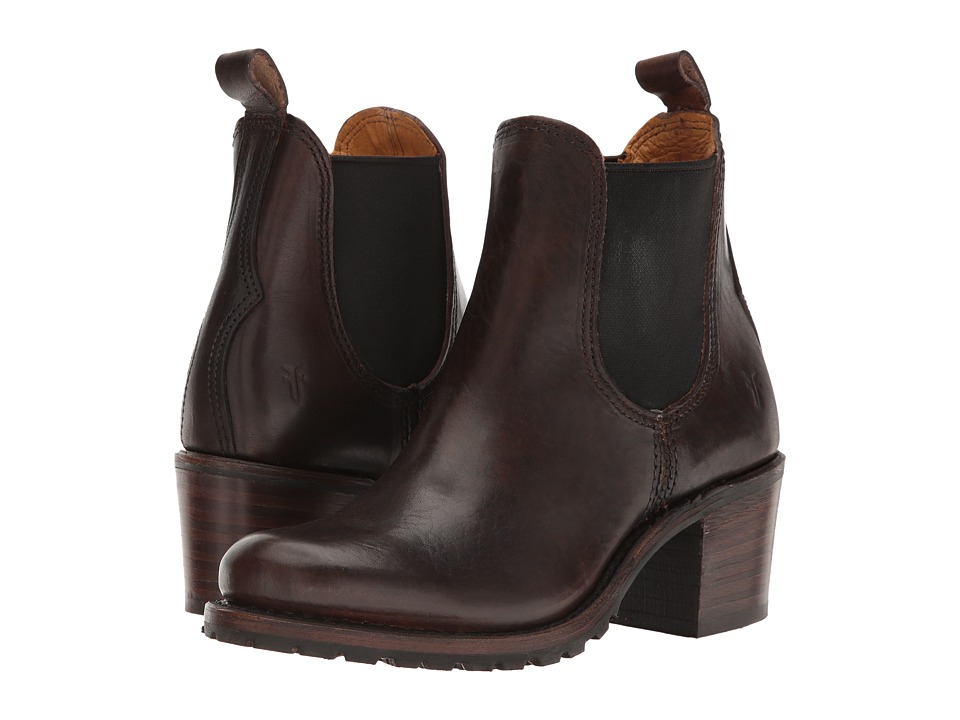 Frye Sabrina Chelsea (Espresso Vintage Pull Up) Women