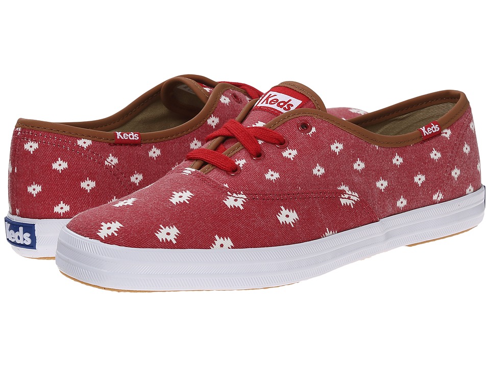 Keds Champion Native Dot (Chili Red Twill) Women
