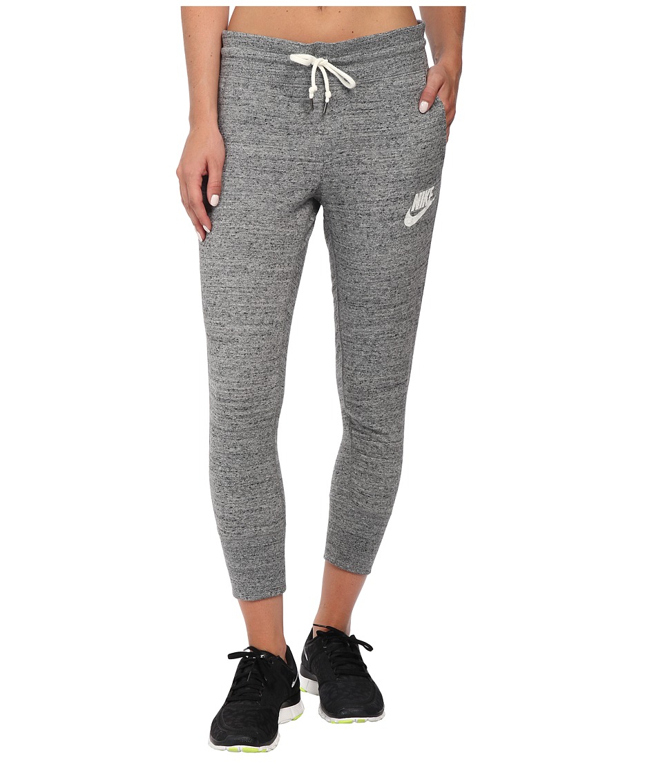Nike Gym Vintage Capris (Carbon Heather/Sail) Women
