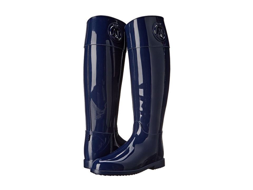 Armani Jeans Tall Rainboot (Navy) Women