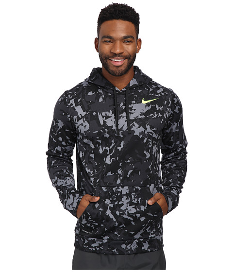 UPC 885176700165 product image for Nike - KO Splinter Pullover Hoodie (Cool Grey/Black/Volt) Men's Sweatshirt | upcitemdb.com