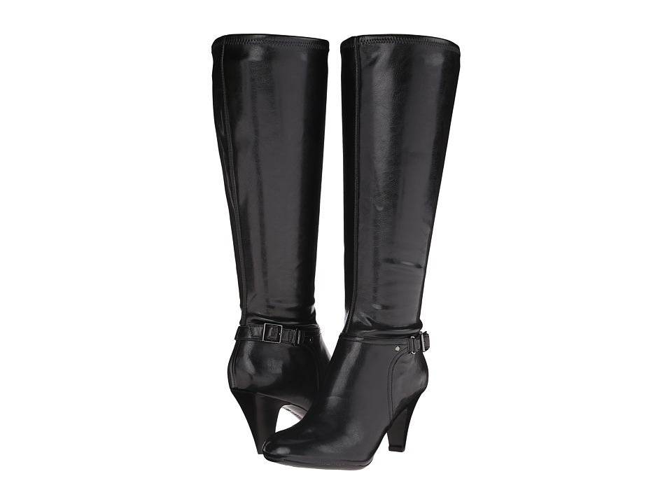 Naturalizer Britta Wide Calf (Black Smooth) Women