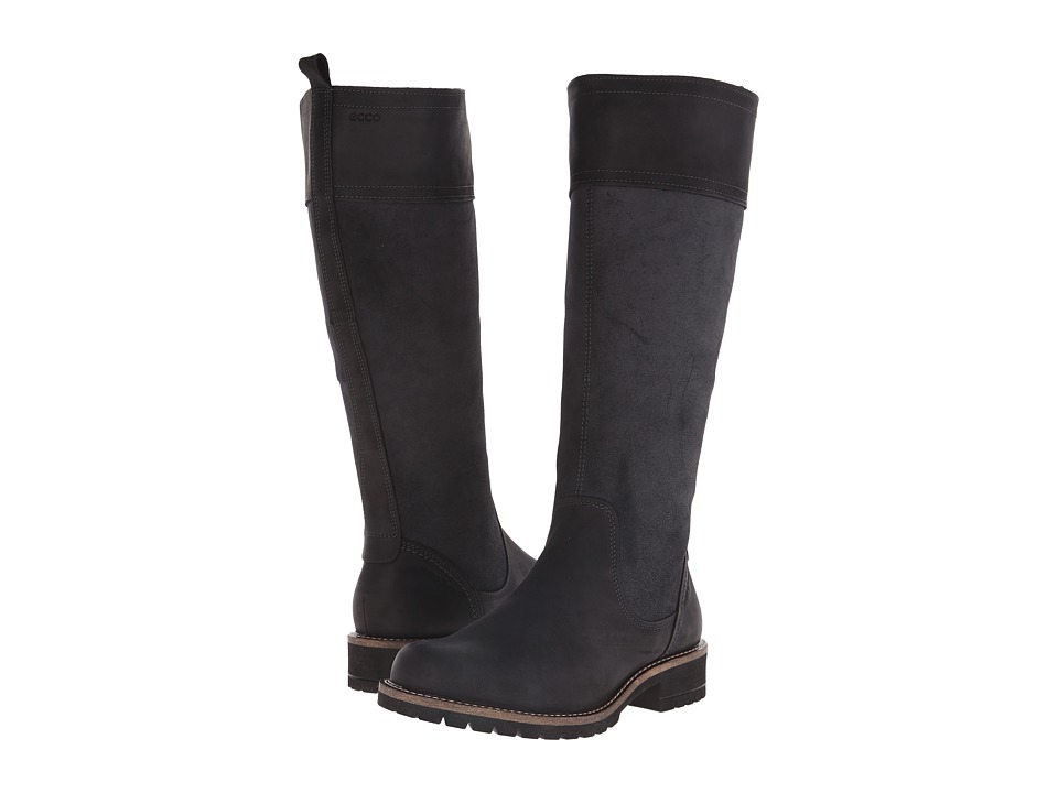 ECCO Elaine Tall Boot (Black/Black) Women