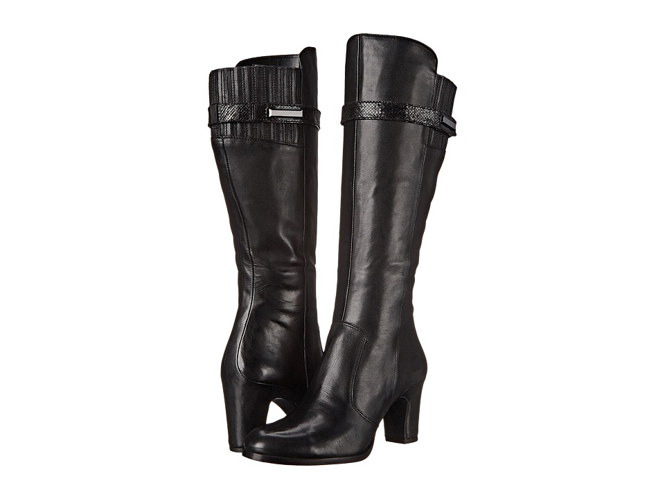 ECCO - Solbjerg Tall Boot (Black/Black) Women