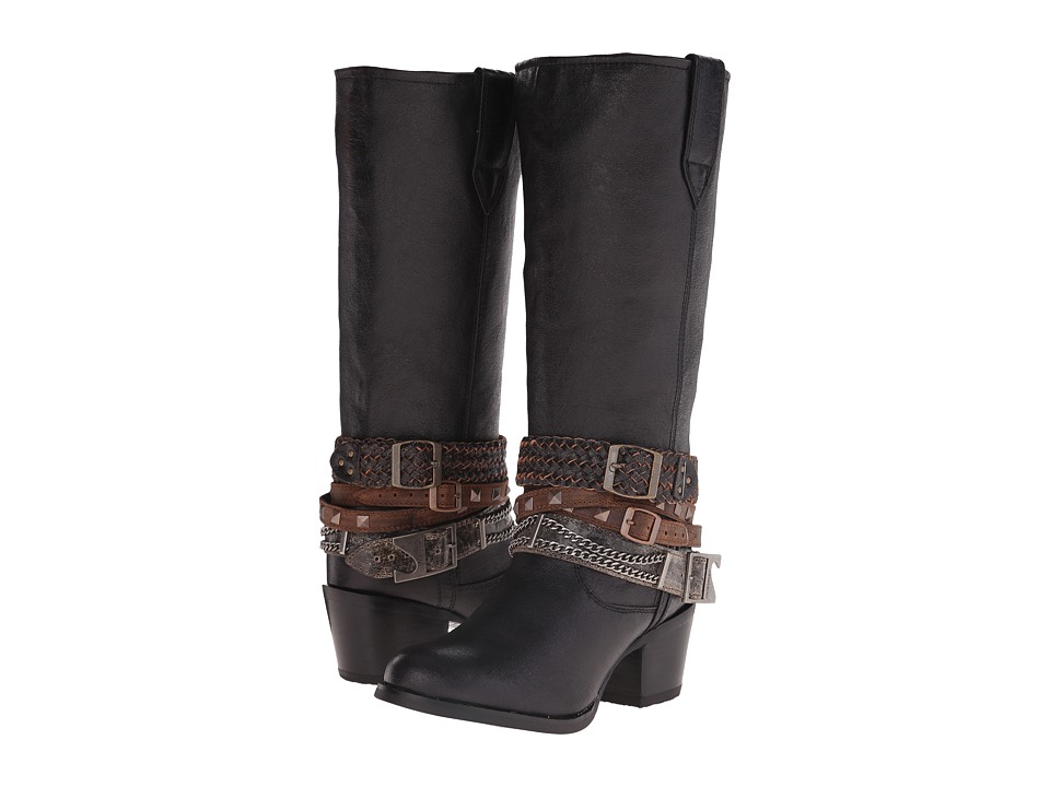 Durango Philly 14 w/ Detachable Ankle Straps (Black) Cowboy Boots