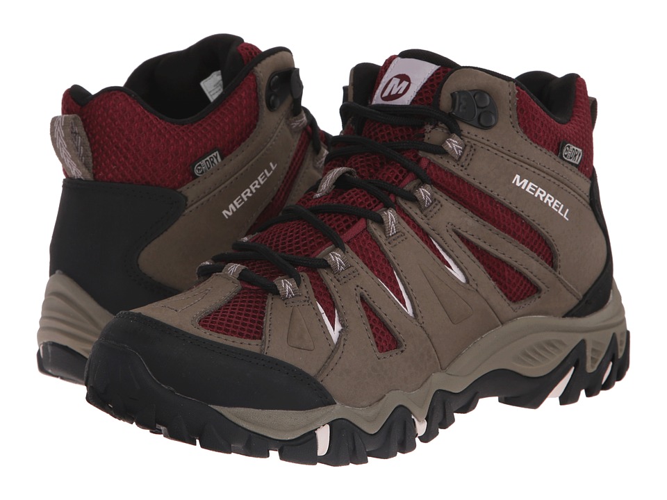 Merrell - Mojave Mid Waterproof (Boulder/Red) Women