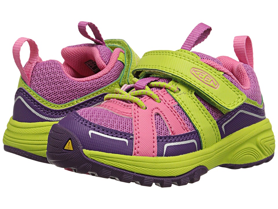 Keen Kids - Lookout (Toddler/Little Kid) (Camellia Rose/Green Glow) Girls Shoes