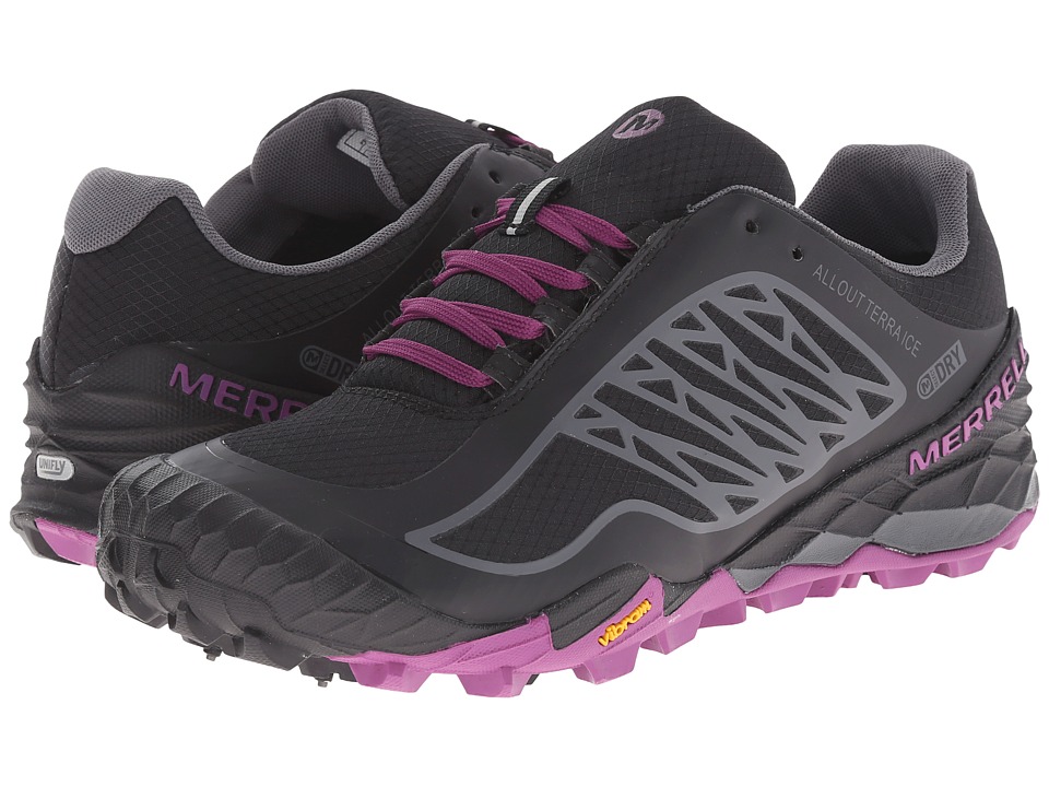 Merrell All Out Terra Ice Waterproof (Black/Purple) Women