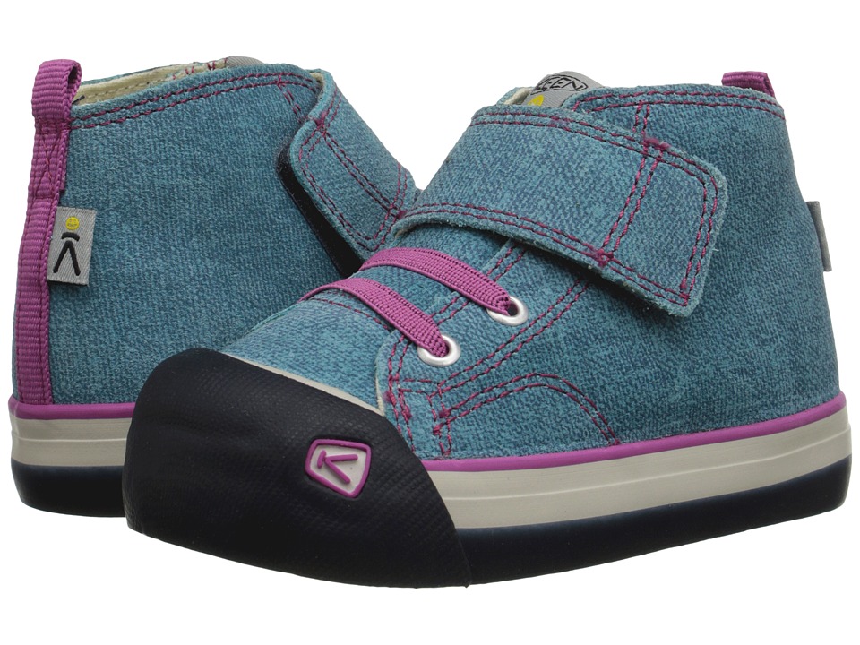 Keen Kids - Coronado High Top Leather (Toddler) (Lagoon/Dahlia Mauve) Girl