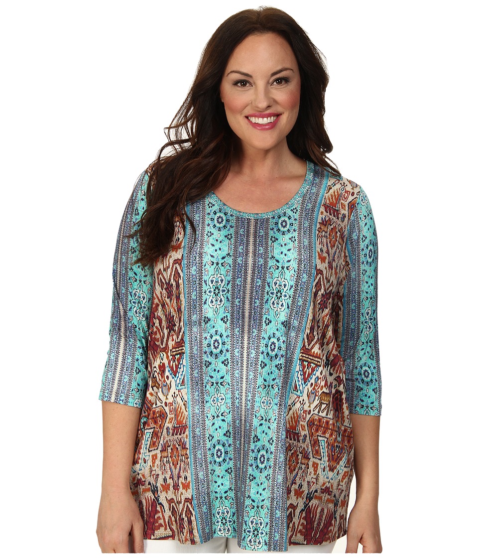 Karen Kane Plus - Plus Size Baja Tee (Print) Women