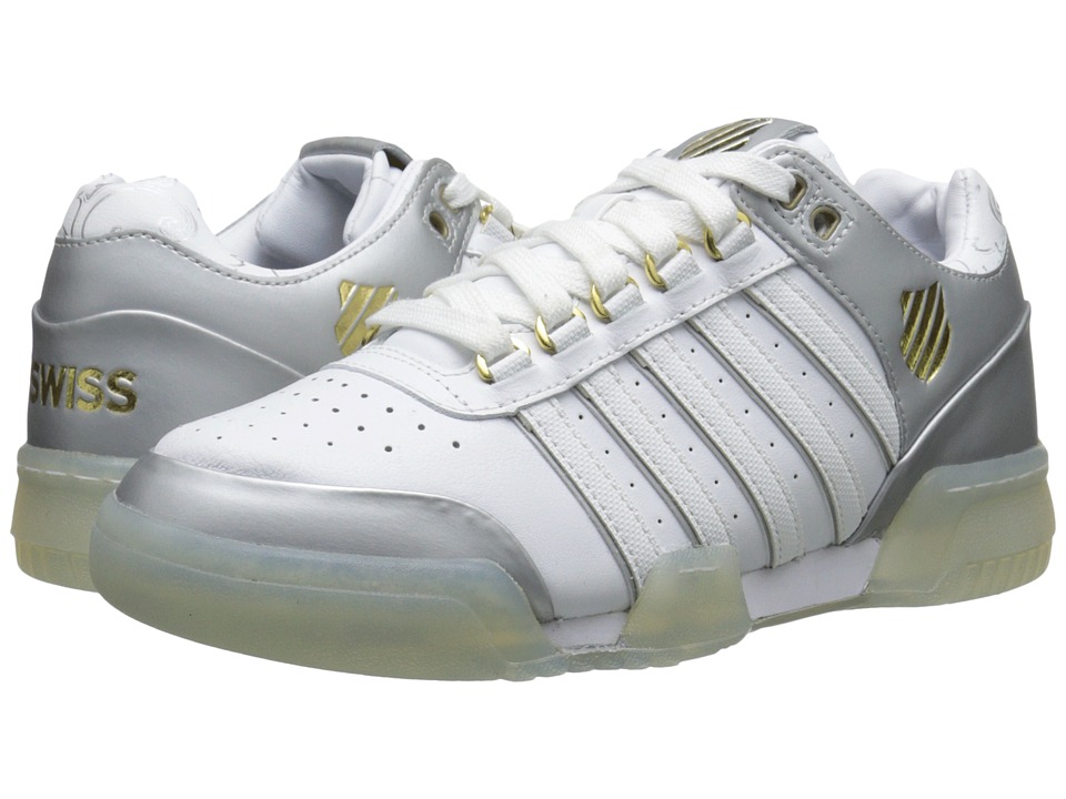 K-Swiss Gstaadtm (White/Silver/Gold) Women