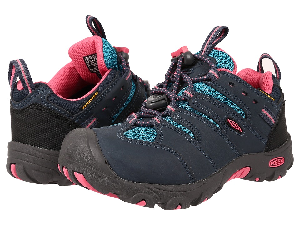 Keen Kids - Koven Low WP (Toddler/Little Kid) (Midnight Navy Capri Breeze) Girl