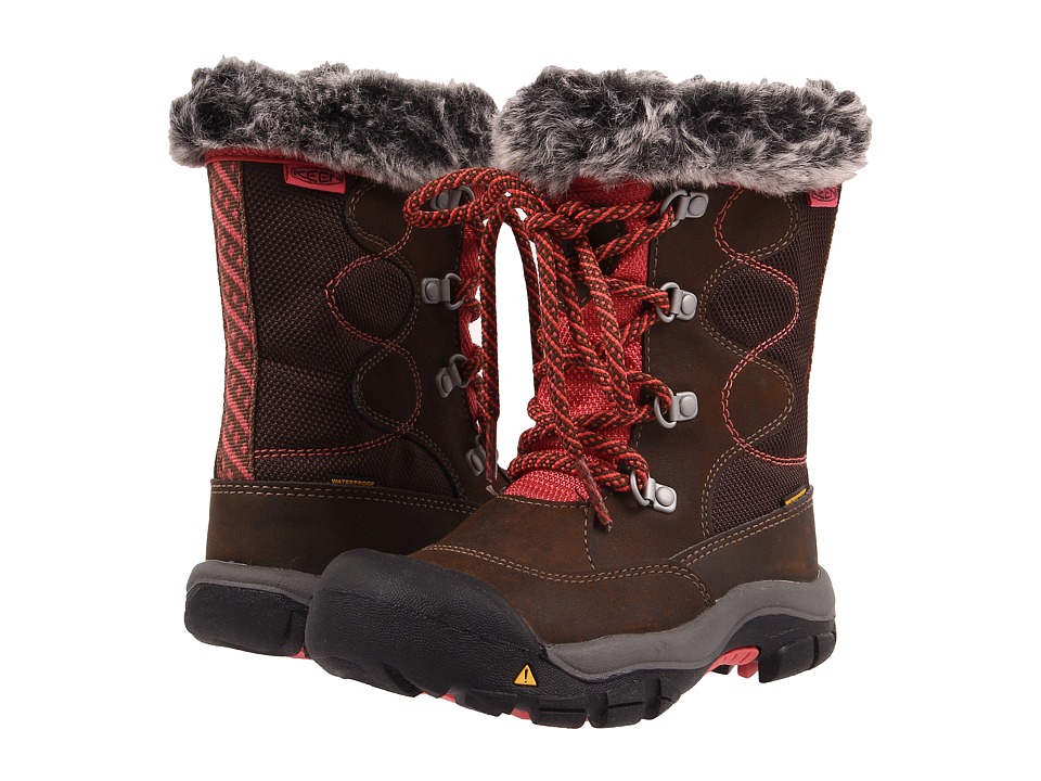 Keen Kids - Kelsey Boot WP (Toddler/Little Kid) (Cascade Brown/Rose) Girls Shoes