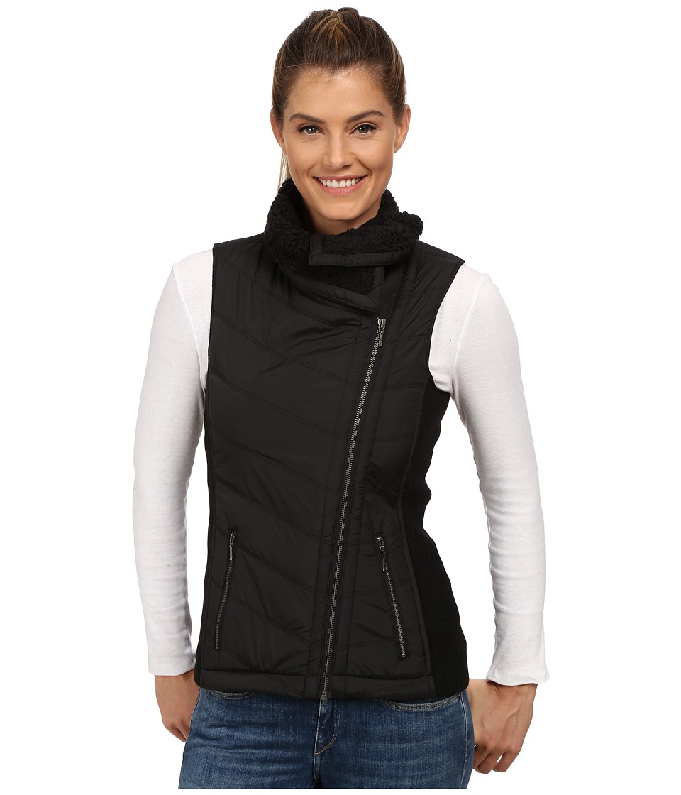 Prana - Diva Chevron Quilt Vest (Black) Women