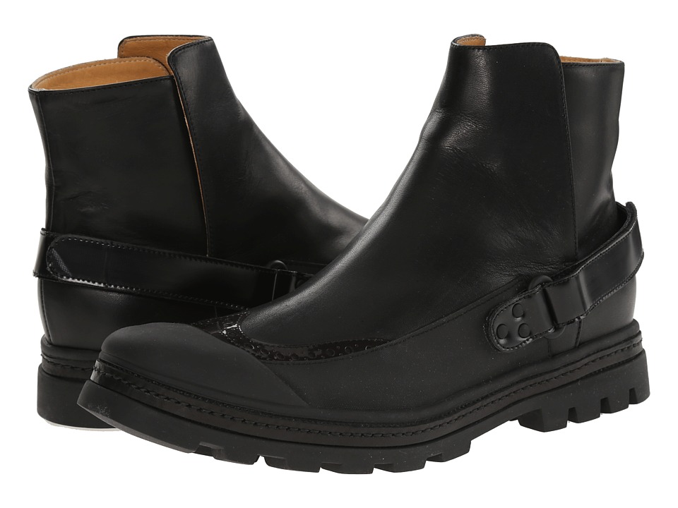 MM6 Maison Margiela - Flat Rubber Ankle Bootie (Black) Women