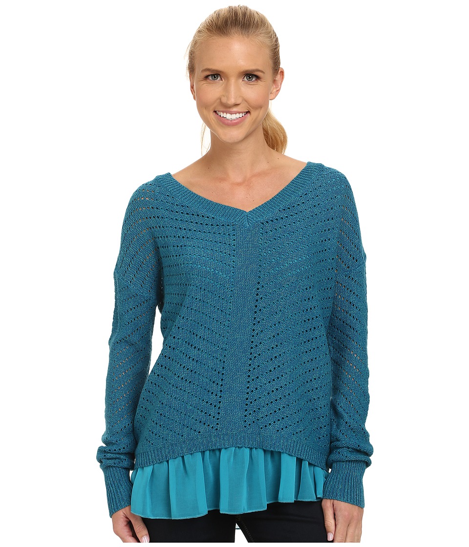 Prana Ellery Sweater (Mosaic Blue) Women