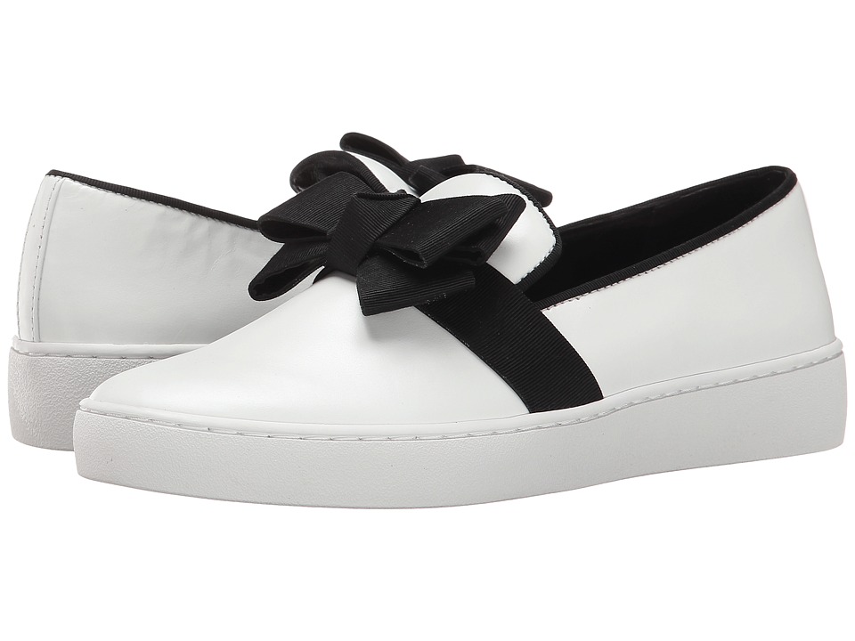 Michael Kors Val Runway (Optic White Smooth Calf/Grosgrain) Women