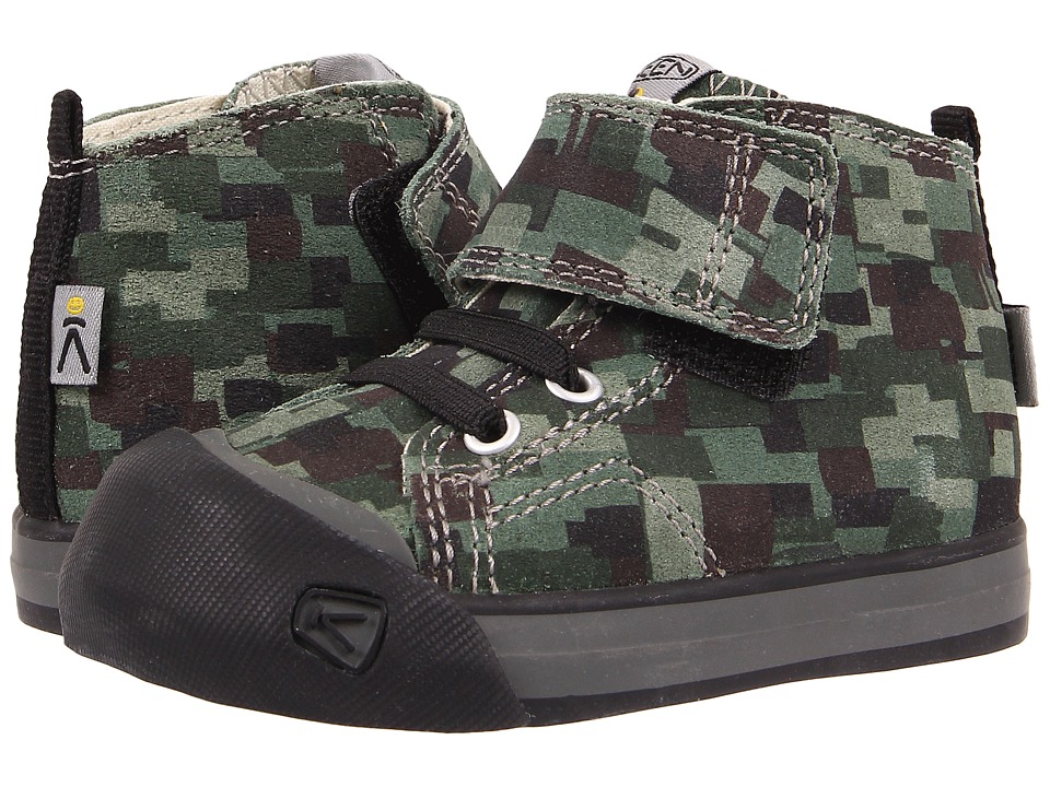 Keen Kids - Coronado High Top Leather (Toddler) (Digital Camo/Black) Kid