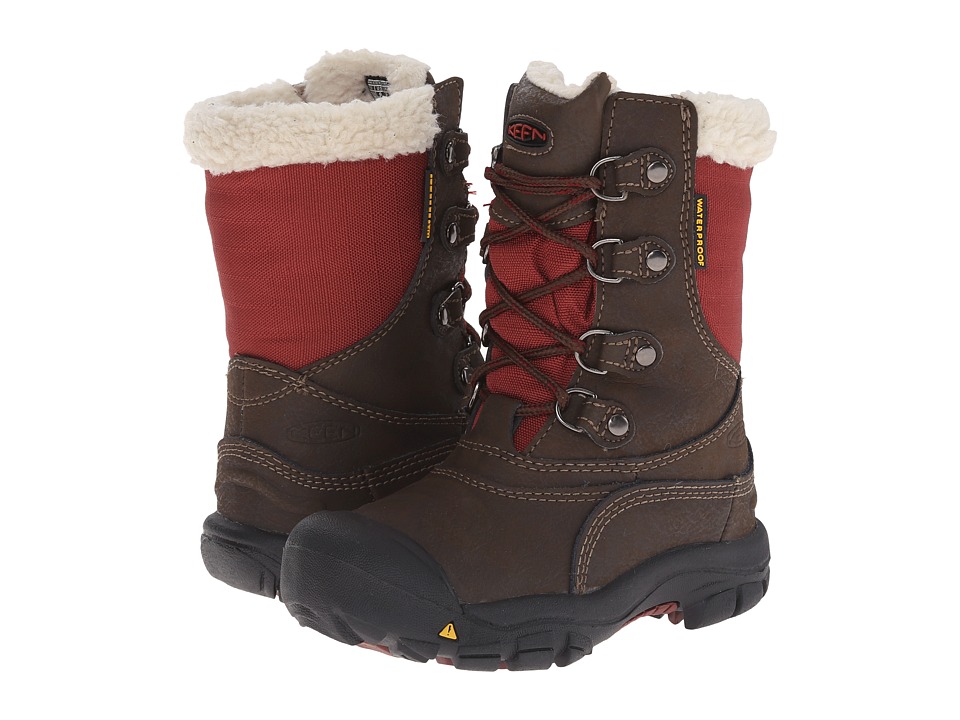 Keen Kids - Basin WP (Toddler/Little Kid) (Cascade Brown/Madder Brown) Girls Shoes