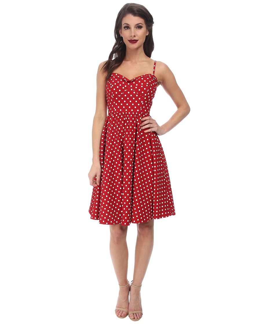Stop Staring! - Swing Dress (Red/White Dots) Women