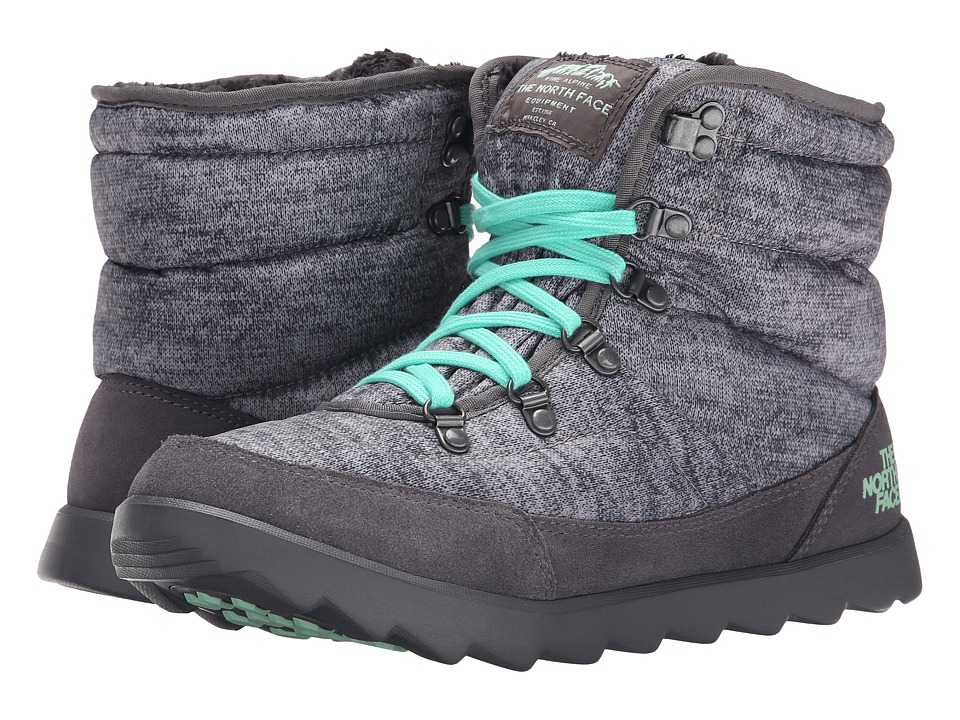 The North Face - ThermoBall Lace (Heather Grey/Surf Green) Women