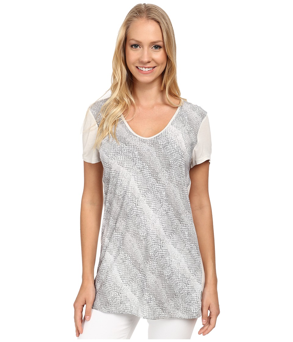 Calvin Klein Jeans - Print Block Swing Tee (Ash) Women