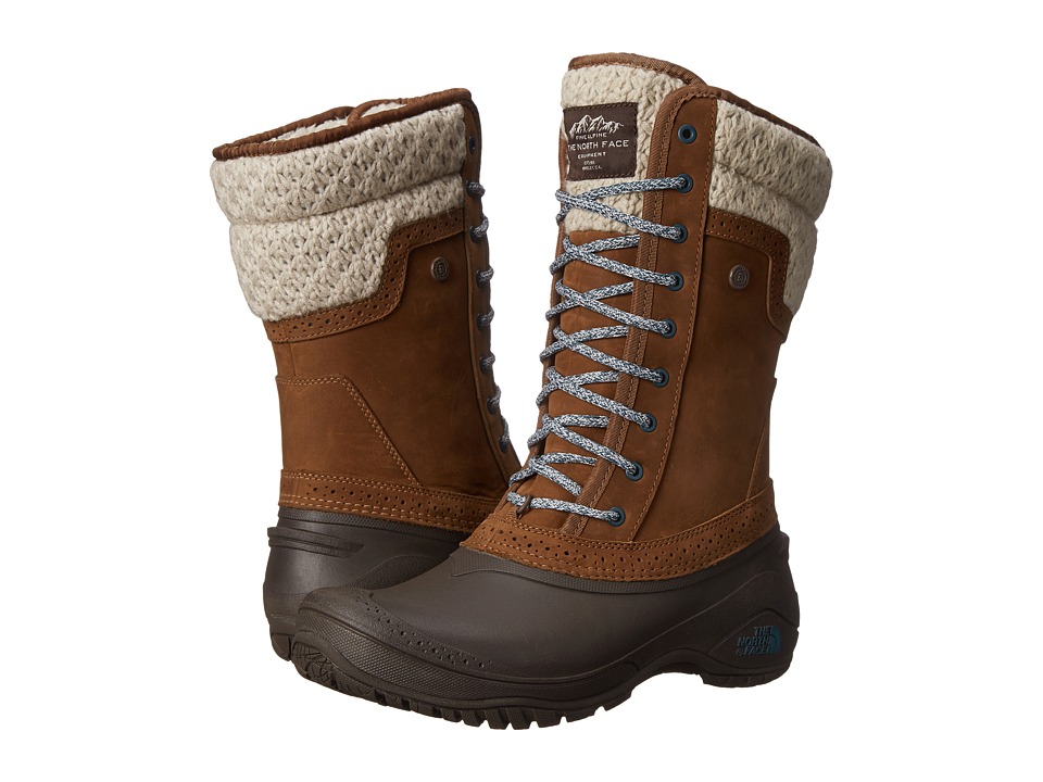 The North Face - Shellista II Mid (Desert Palm Brown/Balsam Blue) Women