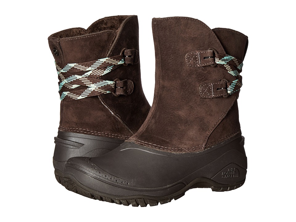 The North Face - Shellista II Pull-On (Demitasse Brown/Surf Green) Women