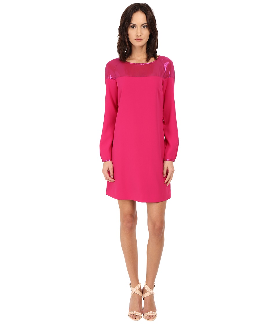 Armani Jeans Vestito Colorblock Shift Dress (Fuchsia) Women