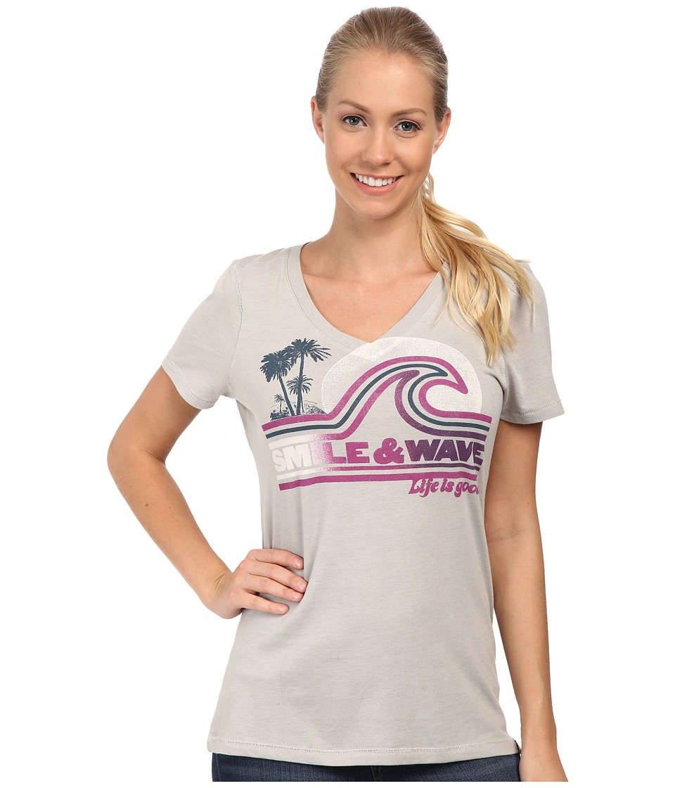 Life is Good Cool Vee (Frosted Grey) Women