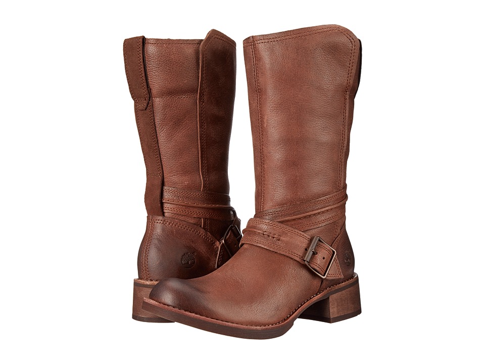 Timberland Whittemore Mid Side Zip Boot (Dark Brown Woodlands) Women