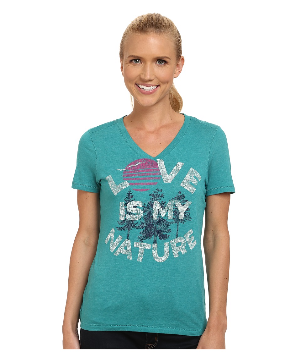 Life is Good Cool Vee (Teal Blue) Women