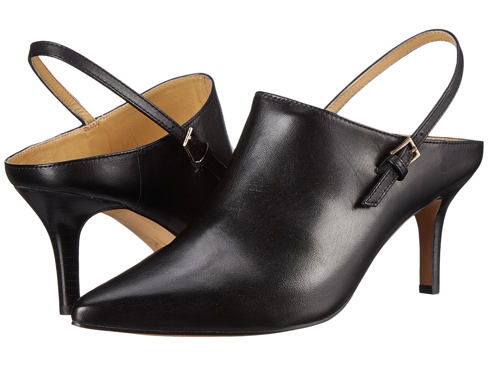 Trotters Angel (Black Full Grain Soft Nappa Leather) High Heels