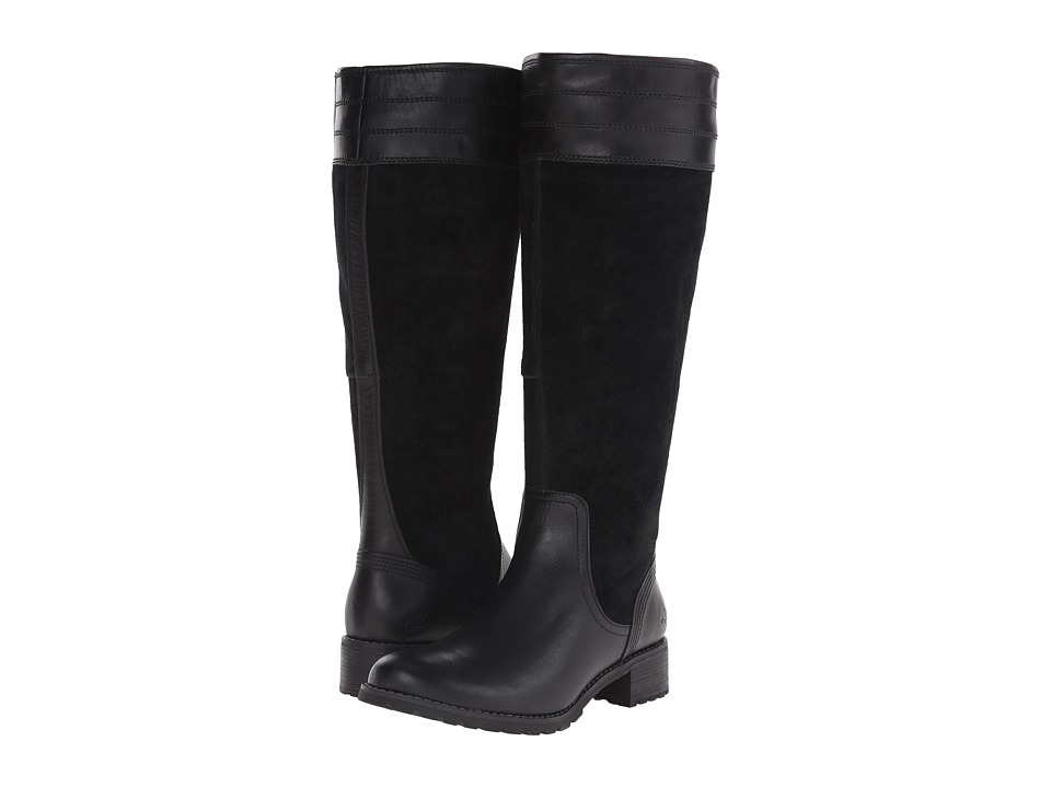 Timberland Bethel Heights All Fit Tall Boot (Black Euroveg/Suede) Women