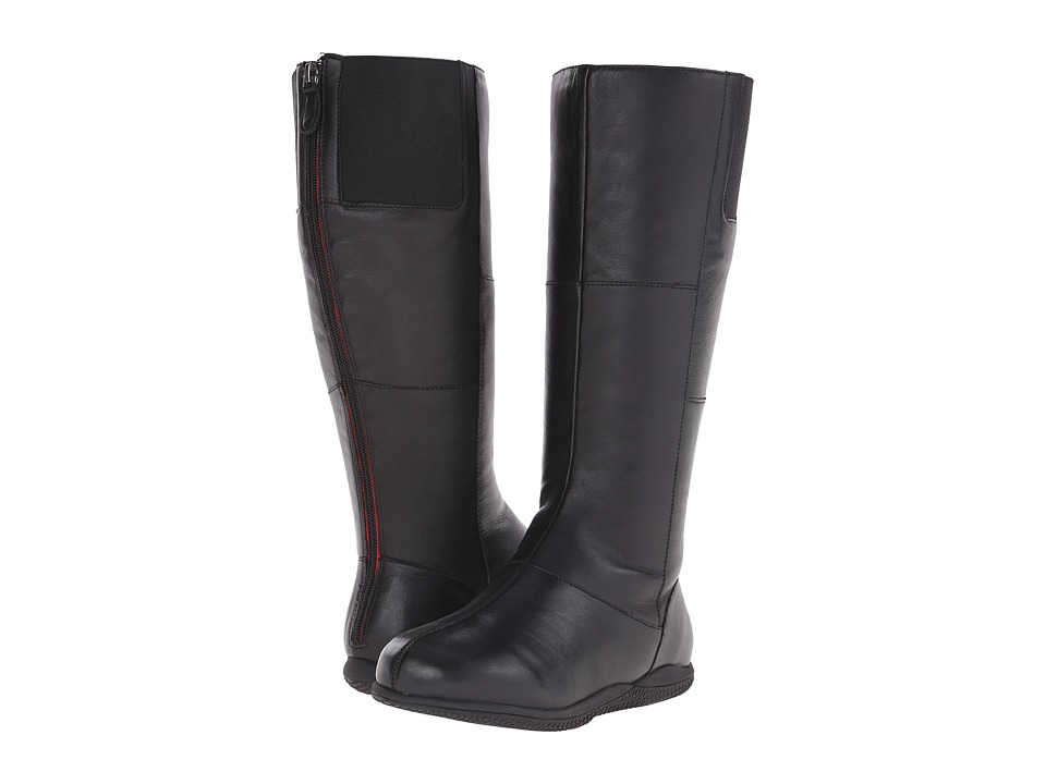 SoftWalk Hollywood Wide Calf (Black Soft Nappa Leather) Women