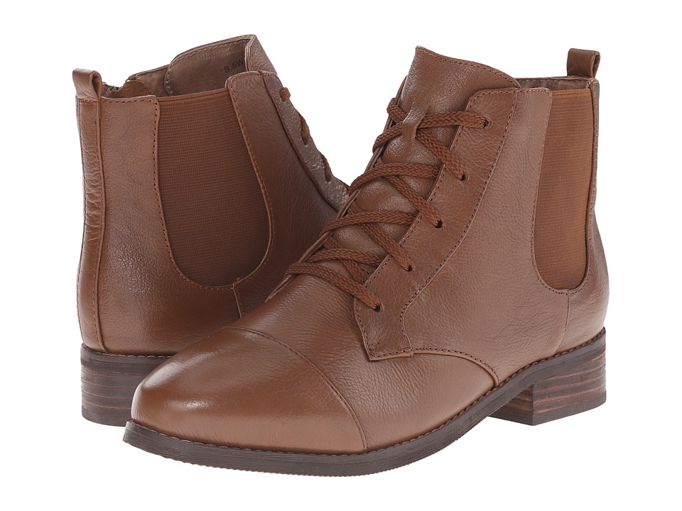 SoftWalk Miller (Cognac Soft Wax Tumbled Leather) Women
