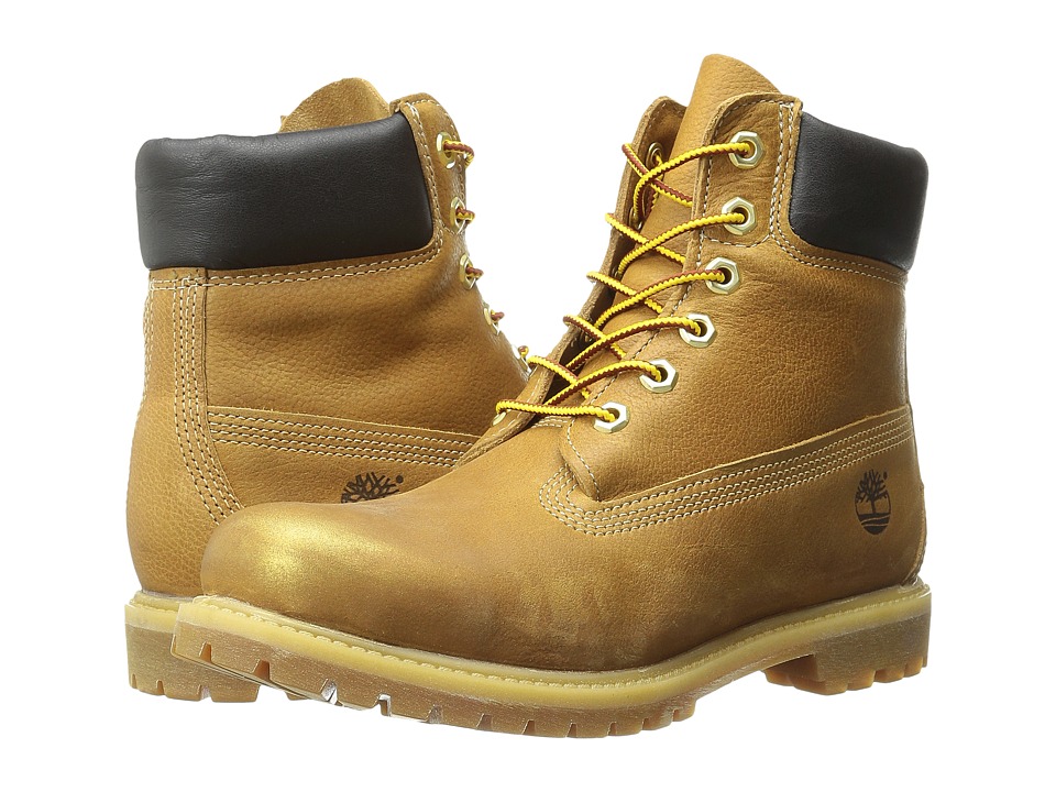 Timberland - Icon 6 Premium Boot (Wheat Rugged/Gold Metallic Finish) Women
