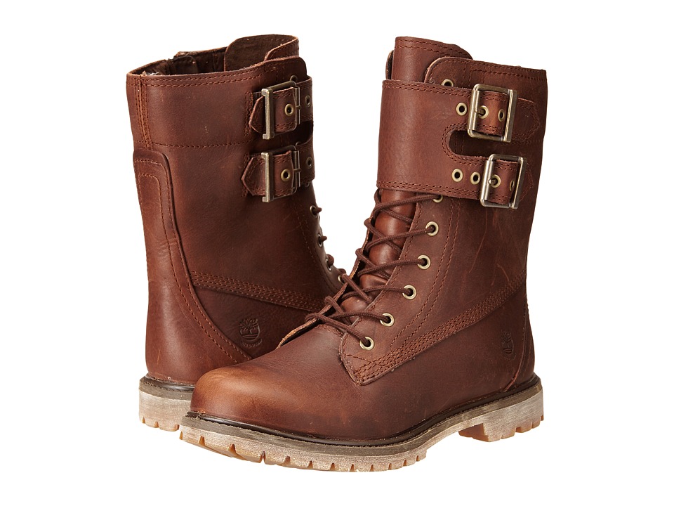 Timberland - Earthkeepers 6 Premium 8 Double Strap Boot (Dark Brown Forty Leather) Women
