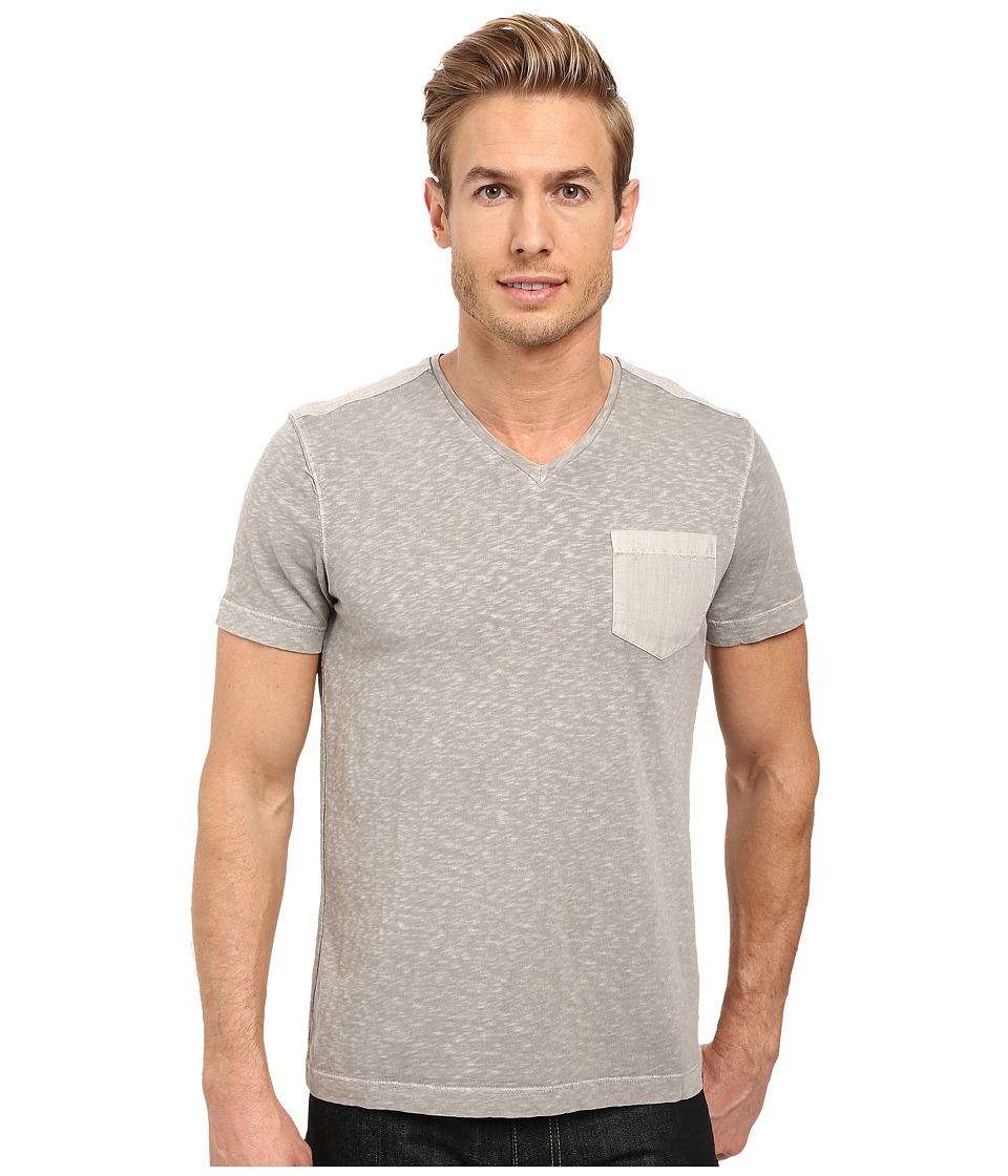 Kenneth Cole Sportswear Acid Washed V-Neck (Seagull) Men